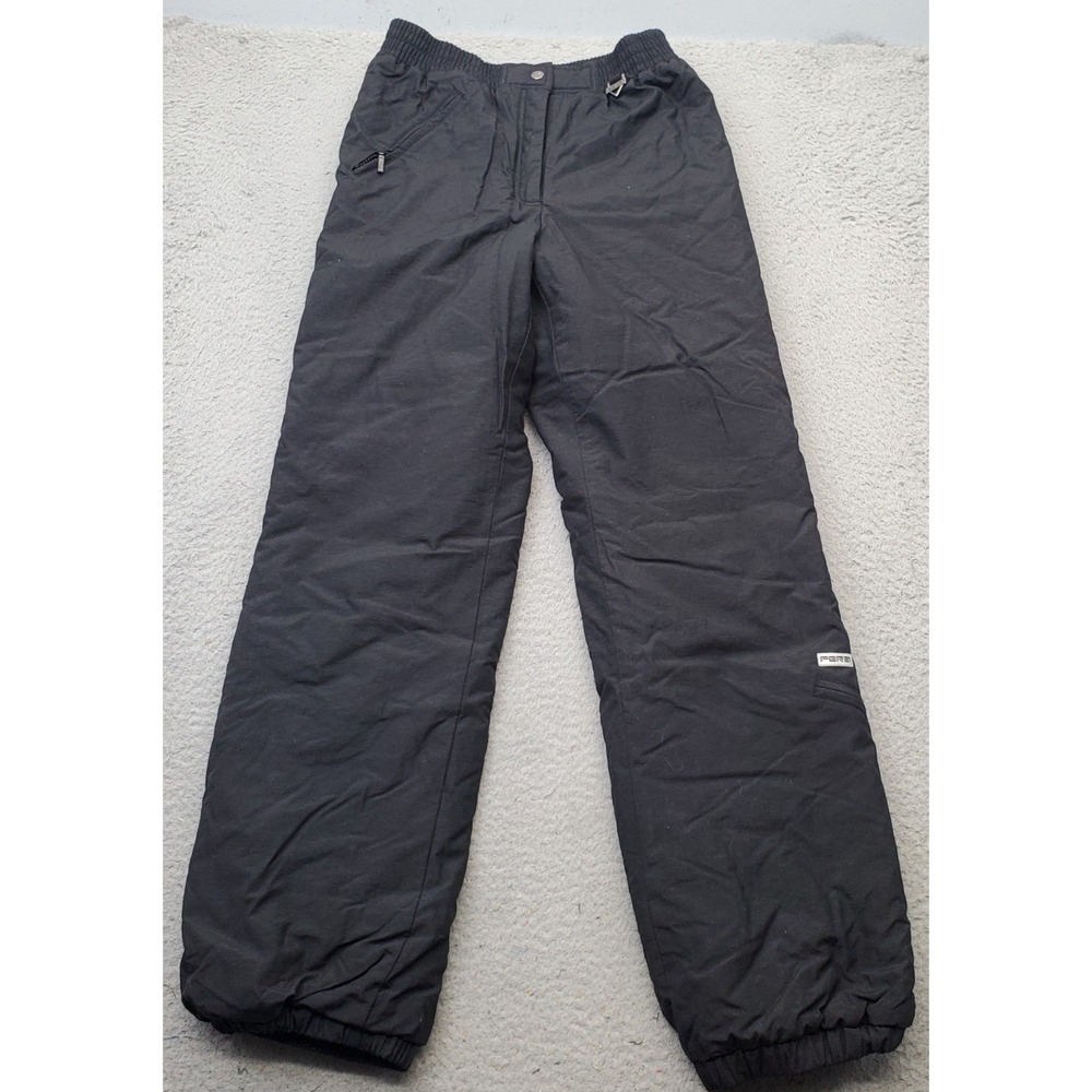 Fera Ski Snowboard Pants Womens 10 Black Insulated Outdoor Waterproof Tapered